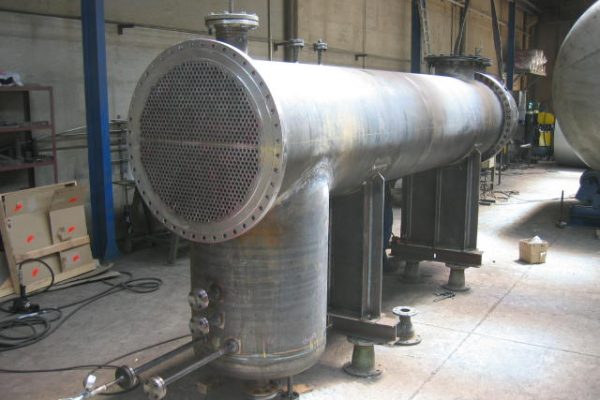 Escalfador de condensats de ø875 x 5000 mm per incineradora